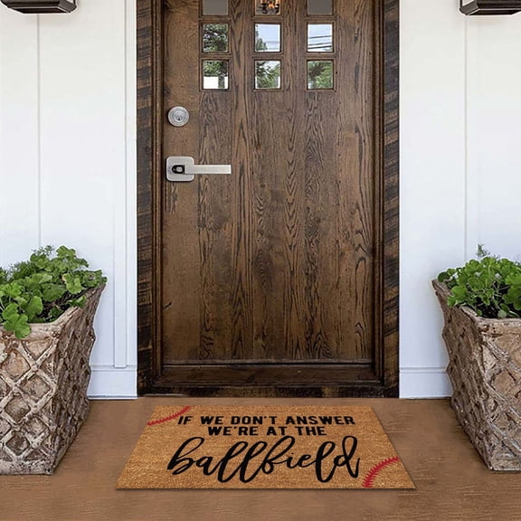 Carpet,Baseball Copywriting Floor Mat Polyester Door Mat Holiday Home Decor Mat