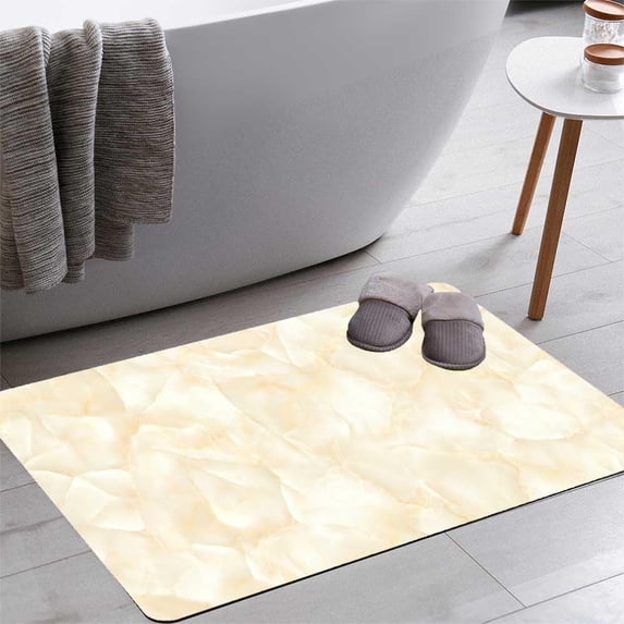 Carpet Bath Rugs 16x24 Inch Non Slip Bath Mat Quick Dry Super Absorbent Thin Bath Rug Fit Under Door Washable Bath Floor Rugs for Bathroom Bathtub Shower Sink,Multi 2