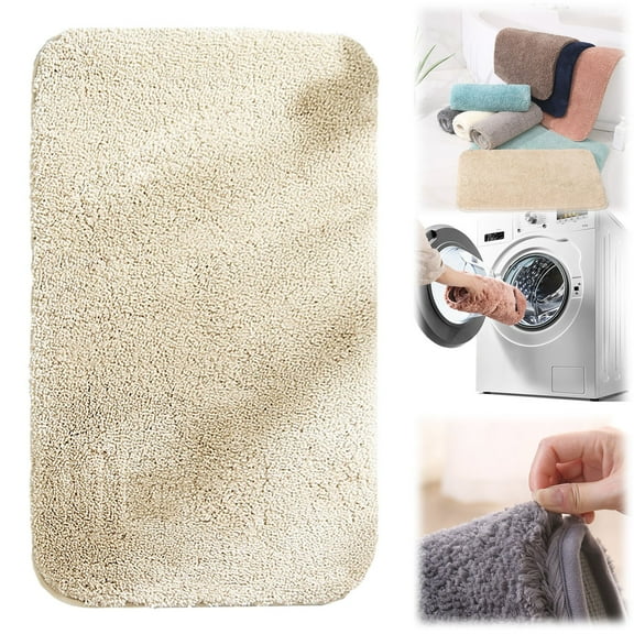 Carpet,Bathroom Mat Soft Fuzzy Warm Extra Thick Plush Absorbent For Bathroom Kitchen Pool Floor 24x16in
