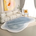thumbnail image 1 of Carpet Bedroom Luxury Rugs for Living Room Cute Gradient Irregular Bedroom Decor Bedside Rug Non-Slip Washable, 1 of 7