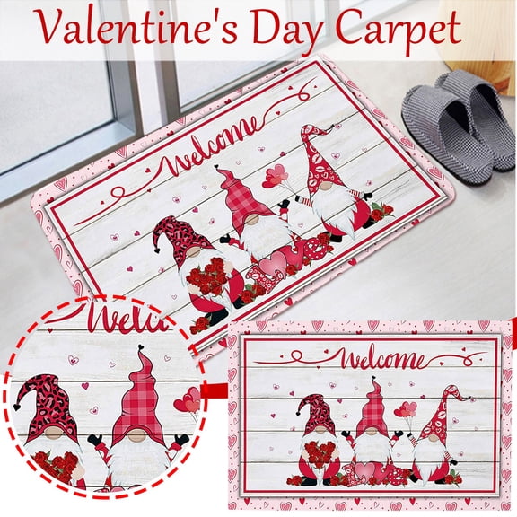 Carpet,Carpets Room Living Day Welcome Decor Carpet Carpet Home Valentine's Doormats Bathroom Products