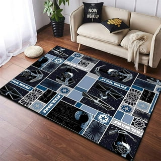 Darth Vader Star Wars Bathroom Shower Curtain Foot Mat Toilet Lid Rug  Carpet Set