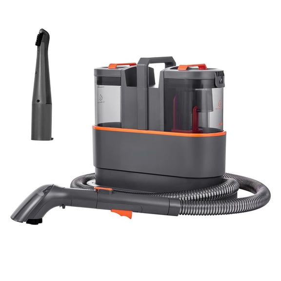 Carpet Cleaner Machine, 50.72 oz Clean Water Tank & 27.05 oz Dirty Water Tank, Portable Upholstery Shampooer, 11.5Kpa Handheld Furniture Extractor, Spot and Stain Deep Cleaner for Rug Couch Car