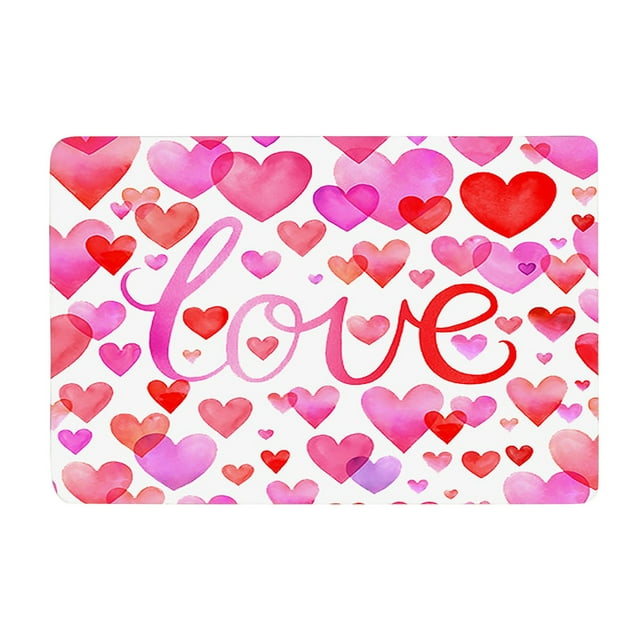 Carpet Clearance！ Adfiey Valentine's Day Doormats Home Carpets