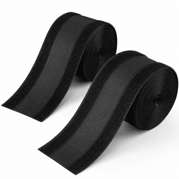 Carpet Cord Cover, 19.69 Ft x 3.94 In Reusable Floor Cable Protector, Black, for Home and Office Carpets