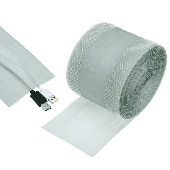 Carpet Cord Cover, 20ft Floor Cover Cord Strip Wire Protector Cable Management for Office Home, Grey