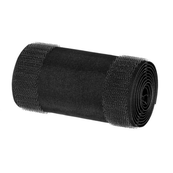 Carpet Cord Cover 3.28 Ft x 3.94" Grip Floor Cable Protector Management Nylon Polyester Blend Black 1Pcs