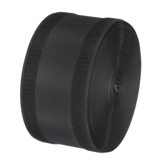 Uxcell Carpet Cord Cover 49.21 Ft x 4" Grip Floor Cable Protector Management Nylon Polyester Blend Black 1Pcs