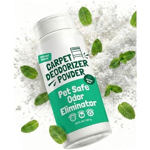Carpet Deodorizer and Freshener - Safe Rug Refresher for Vacuuming - Mint Odor for Odor and (20 oz)