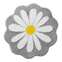 Carpet, Door Mat - Loetky Cute Mat Flower Rug Water Absorption Non Mat Soft Machine Wash Rug Mat for Bedroom Kitchen Bathroom Toilet Floors 25.6 X 25.6 Inches, a Carpet