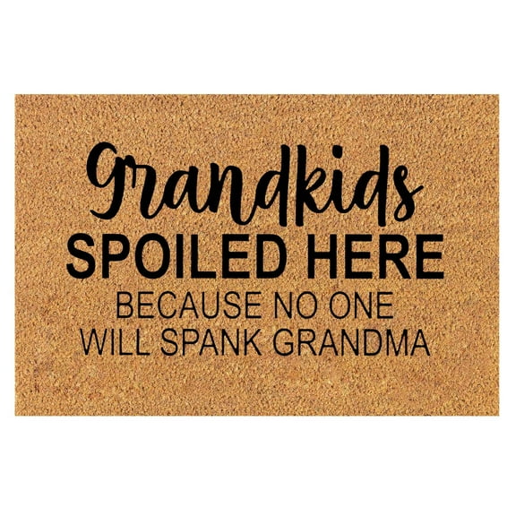 Carpet, Doormat - Dienrx Grandteens Welcome (Others Tolerated) Doormat Rug Custom Door Matfront Door Outdoor Entrance Porch Mat with Slip Polyester Floor Mat, 1X Welcome Grandteens Floor Mat