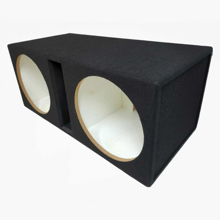 Dual 12 inch sales subwoofer box walmart