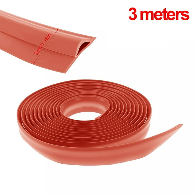 Carpet Edge Strip 3 Meters Floor Transition Strip for Floor Transition Brown 3 Meters