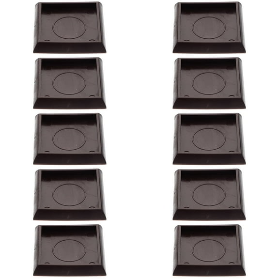 Carpet Fixed Casters Round Leg Caps Non-slip Furniture Cups 10 Pcs Chair Square Plastic Area Rugs Sofa Anti Pads