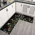 Carpet Floor Mat Set 2 Pieces Summer Day Kitchen Floor Rug and Mat