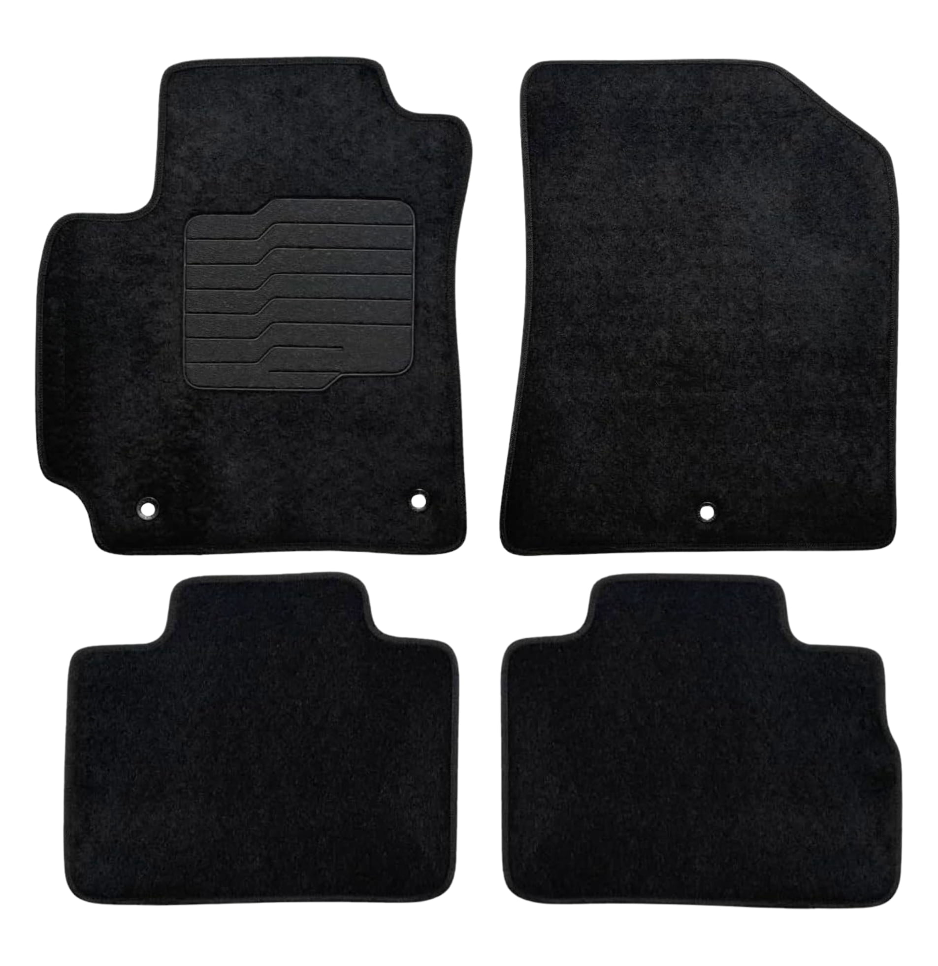 Carpet Floor Mats Custom Fit for 2020 to 2025 Kia Soul with Non-Slip Heel Pad and Safety Hooks, Front and Rear