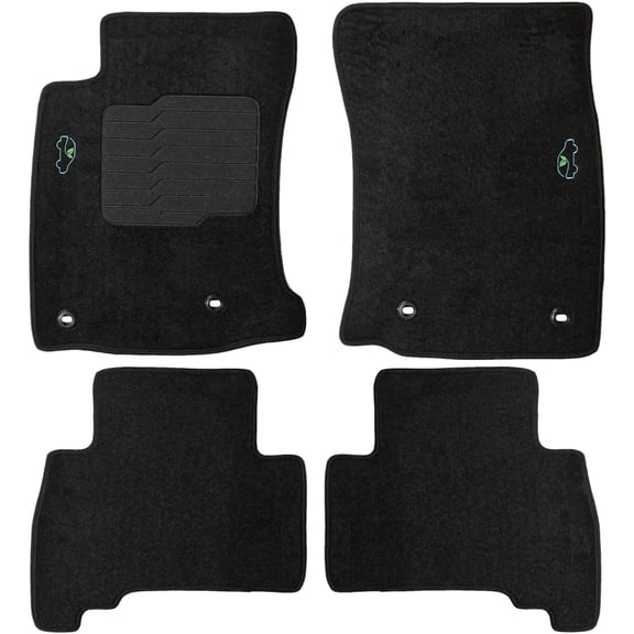 Carpet Floor Mats Fit for 2010 to 2024 Toyota 4Runner, Front and Rear, Black