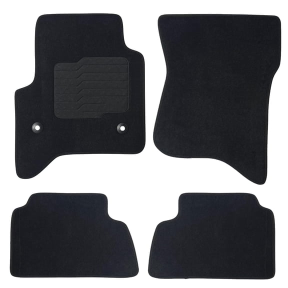 Carpet Floor Mats Custom Fit for 2015 to 2020 Chevrolet Tahoe and GMC Yukon - Front and Rear - Black