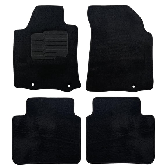 Carpet Floor Mats Fit for 2016 to 2023 Nissan Maxima with Driver Non-Slip Heel Pad and Safety Locks, Front and Rear - ecoMats
