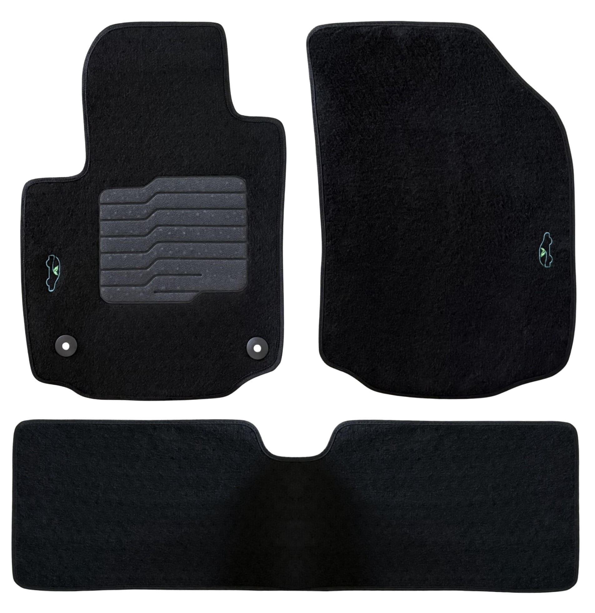 Carpet Floor Mats Custom Fit for 2018 to 2024 Chevrolet Equinox / GMC Terrain with Anti Slip Heel Pad and Safety Locks - Front and Rear - ecoMats