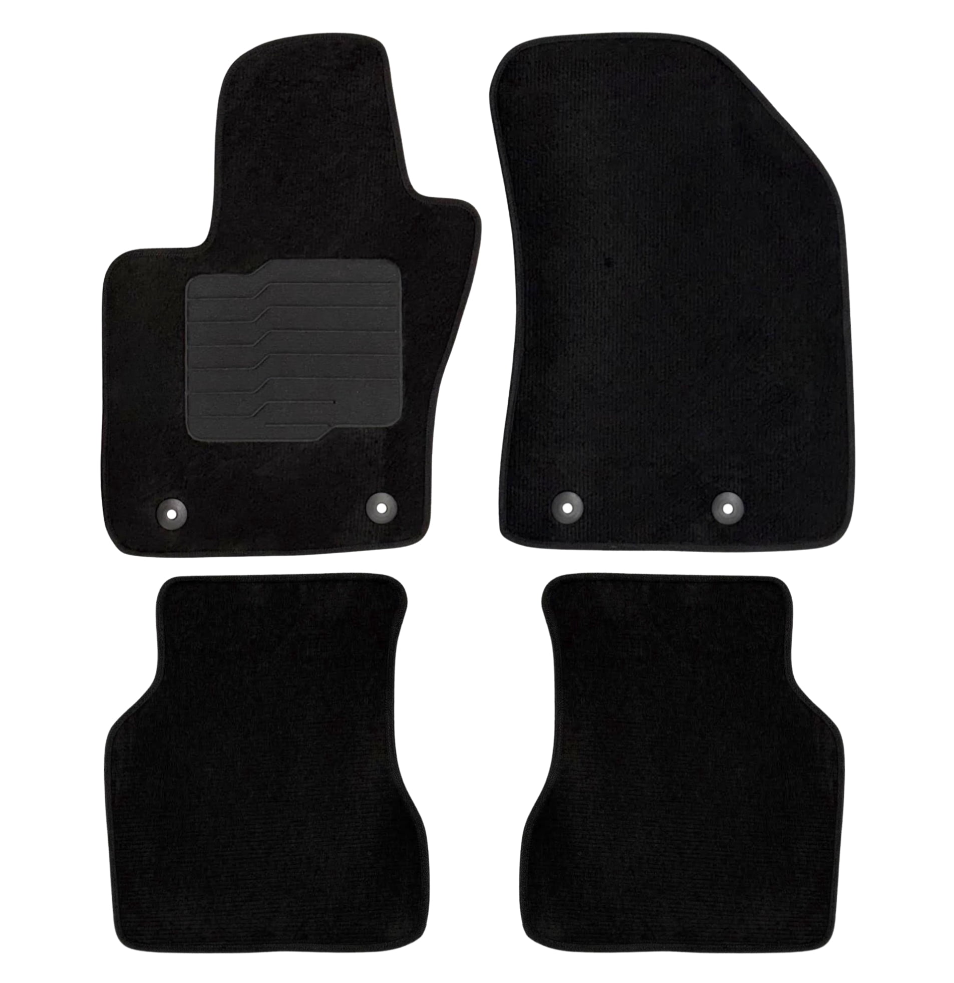 Carpet Floor Mats Fit for 2017 to 2026 Jeep Compass, Front and Rear, ecoMats