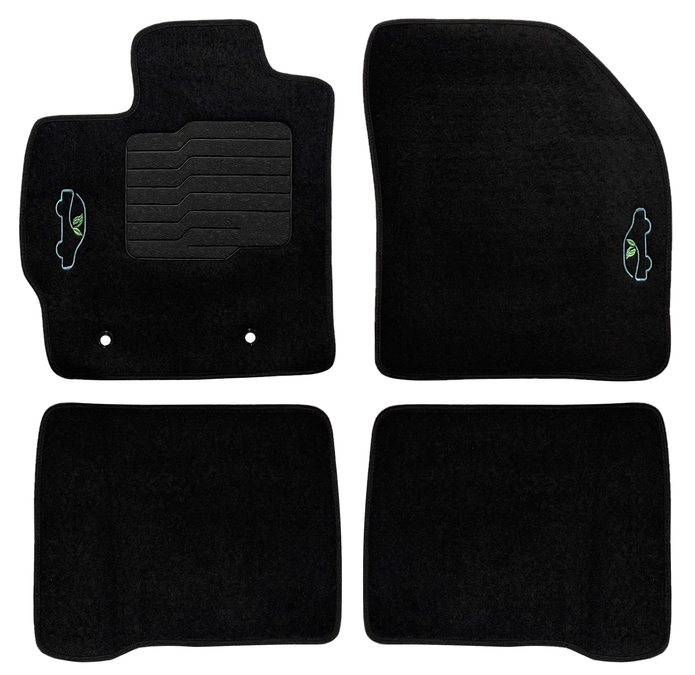 Carpet Floor Mats for 2010 and 2011 Toyota Prius, Front and Rear, Black ...