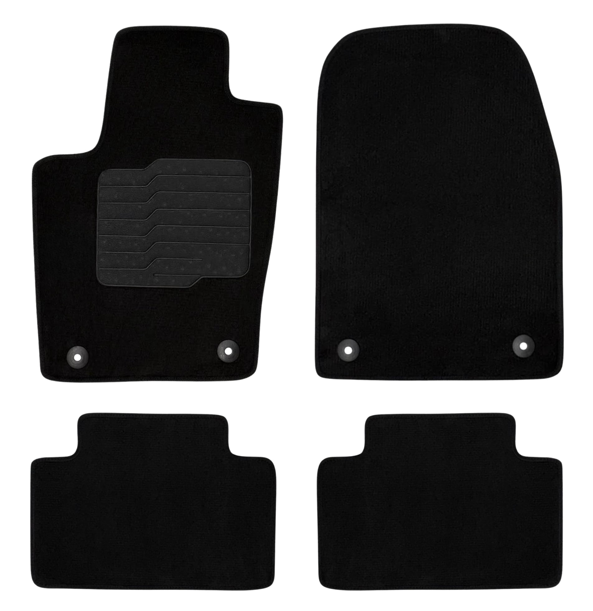 Carpet Floor Mats for 2016 to 2021 Jeep Grand Cherokee and 2016 to 2023 Dogde Durango, Front and Rear