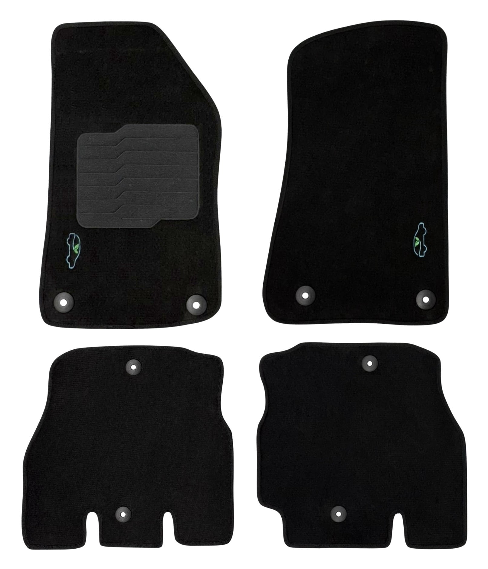 Carpet Floor Mats for 2018 to 2023 Jeep Wrangler JL Sahara Rubicon 4 ...