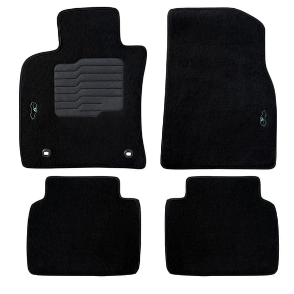 Carpet Floor Mats for 2018 to 2024 Toyota Camry with Anti Slip Driver Heel Pad and Safety Locks, Front and Rear, ecoMats