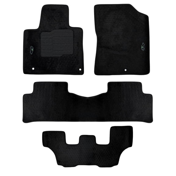 Carpet Floor Mats for 2021 to 2026 Kia Sorento Full 3 Row Set