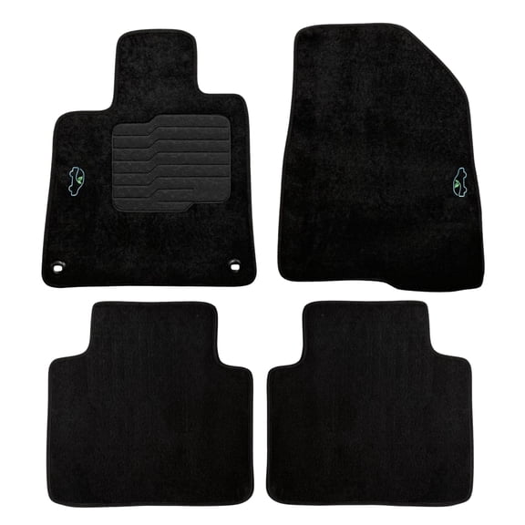 Carpet Floor mats Custom Fit for Honda Accord 2018 to 2022 With Anti Slip Driver Heel Pad and Safety Locks