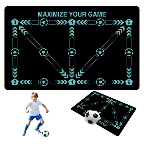 Carpet,Football Footstep Training Mat Soccer Training Mat Agility Footstep Training Mat Soccer Mat For All Non Slip Silent Equipment For All Ages Strength And Coordination