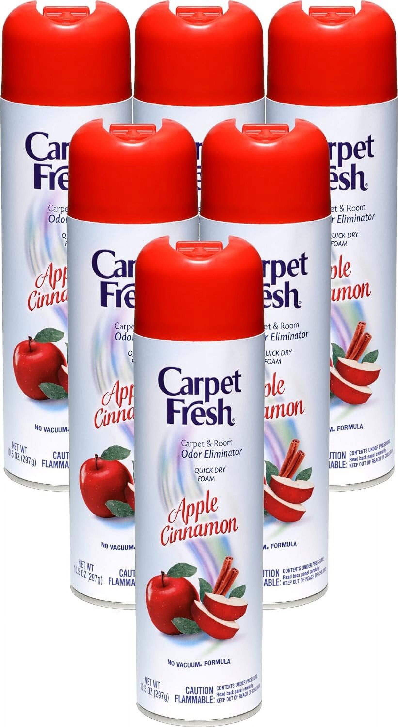 Carpet Fresh 280174 No-Vacuum Foam Deodorizer, 10.5 oz. Apple