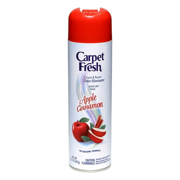 Carpet Fresh 280174 No Vacuum Freshener and Deodorizer Spray, Apple Cinnamon