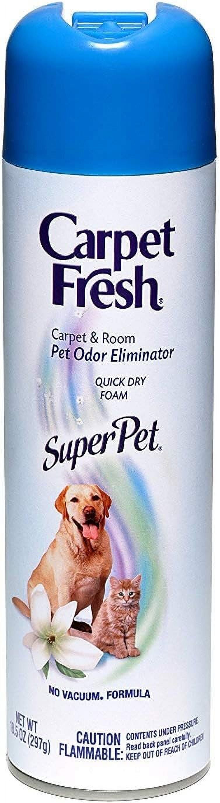 Carpet Fresh Super Pet Carpet Refresher Foam - No Vacuum, Fresh