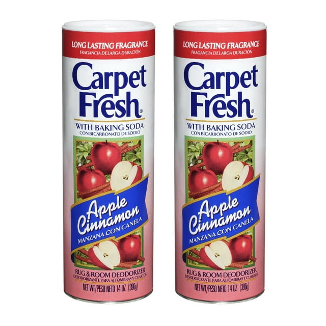Carpet Fresh Rug and Room Deodorizer Powder Apple Cinnamon with Baking
