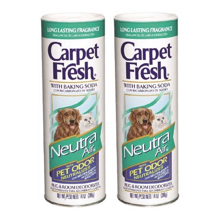 Carpet Fresh Rug and Room Deodorizer Powder Neutra Air Pet Odor Neutralizer 14oz, 2-Pack