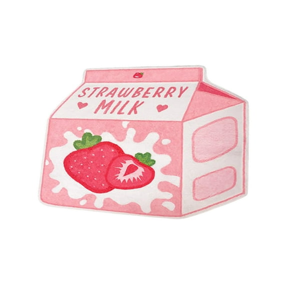 Carpet Fruit Bath Mat Cute Non Absorbent Microfiber Shower Rug Washable Cartoon Shaped Bath Rug for Bathroom