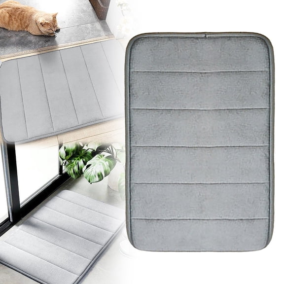 Carpet Gray 45 * 70 Polyester Carpet Color:Grey Material:Cloth