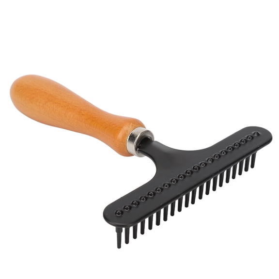 Carpet Grooming Rake, Ergonomic Handle Metal Carpet Rake Restore Softness For Salon