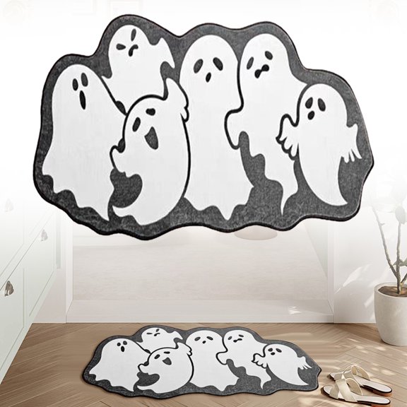 Carpet,Halloween Room Rug Funny Shaped Room Mat Soft Washable Doormat Gothic Halloween Home Decor