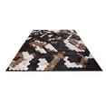 thumbnail image 1 of Carpet Hexagon leather Rug Patchwork Goat Hide Area Rug Hair On, 1 of 5
