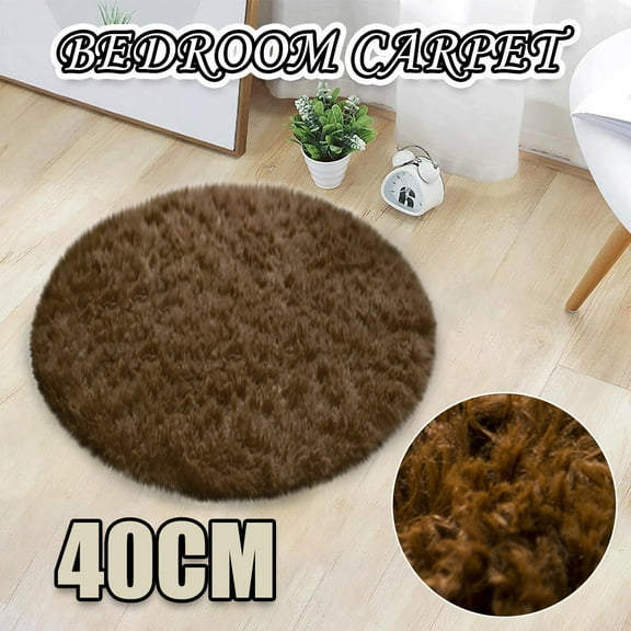 Carpet,Home Decor Soft Bath Bedroom Non-Slip Floor Shower Rug Yoga Plush Round Mat