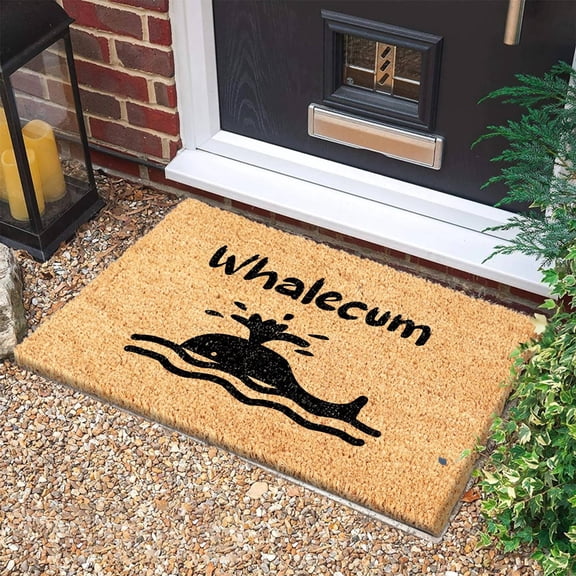 Carpet,Interesting Pattern Door Front Welcome Mat Polyester Water Absorbing Mat Bathroom Door Non Slip Polyester Mat Wear Mat 1PC