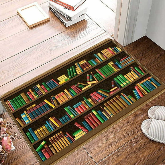 Carpet,Library Doormat Bookcase Doormat Book Shelf Personalized Doormat Party Wedding
