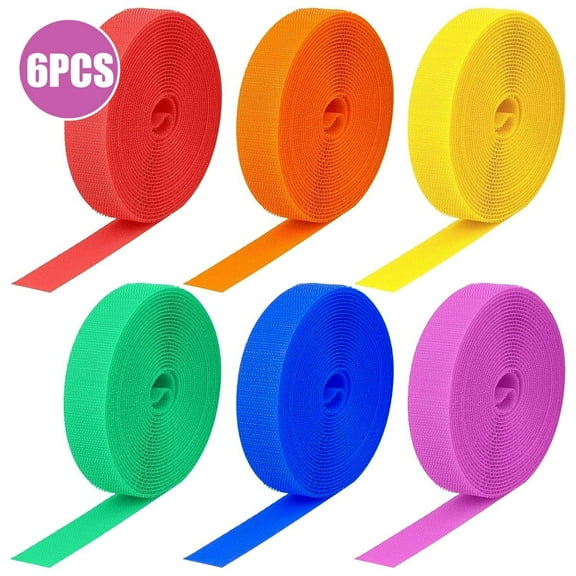 Carpet Marker Strips Nylon Floor Strips for Classroom Teachers Office Social Distancing and Party Decorations 25 ft1 in 6 Rolls