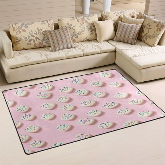 Carpet Mat with Memory Foam Ultra-Soft and Non-Slip Area Rug 31"x20" Cute Little Marshmallow