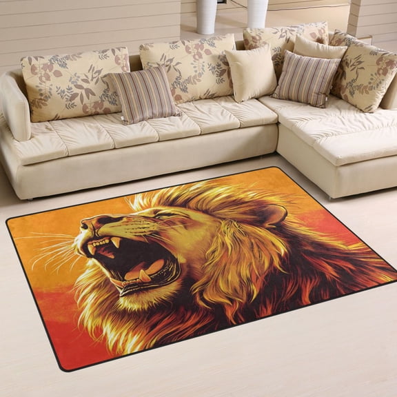 Carpet Mat with Memory Foam Ultra-Soft and Non-Slip Area Rug 31"x20" Roaring Lion