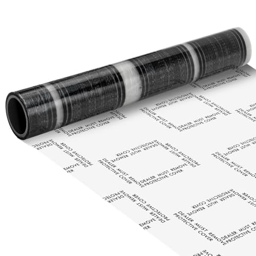 Carpet Protection Film 24" x 300' Roll Self Adhesive Clear Plastic Carpet Protector Sticky Car Floor Mats Protector Cover Sheets for Stairs Rug Floor Runner Surface Protection$$Building Supply