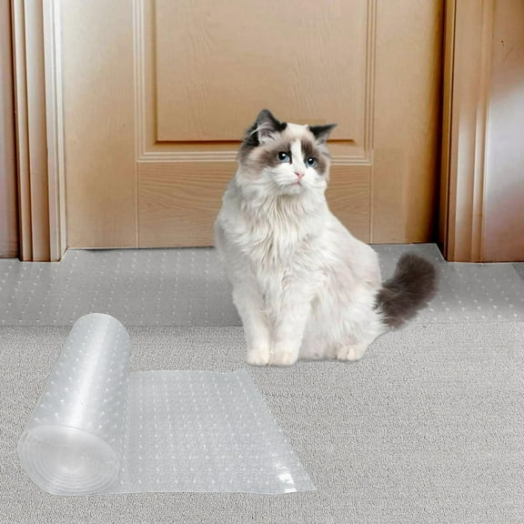 Carpet Protector for Pets,Cat Carpet Protector ,Under Door Mat Cat Carpet Scratch Stopper,Cat Scratch Guard Carpet 3ft